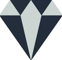 Creative diamond icon in color style. vector