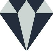 Creative diamond icon in color style. vector