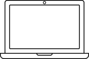 Icon of monitor with camera in isolated. vector
