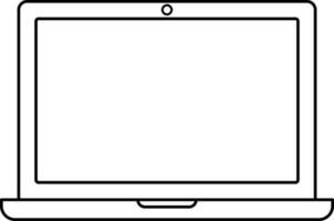 Icon of monitor with camera in isolated. vector