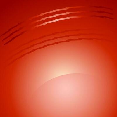 Close-up view of a cricket ball.