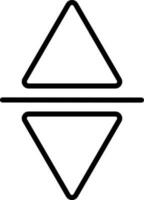 Move horizontal cursor icon. vector