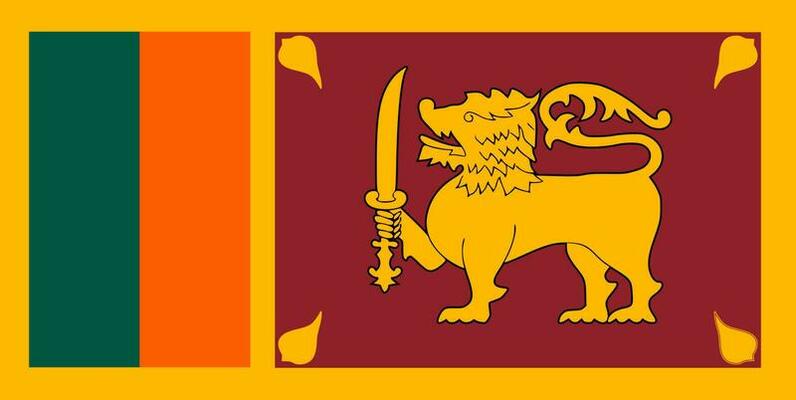 Illustration of Sri Lanka Flag.