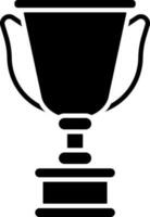 Flat style icon of a trophy cup. vector