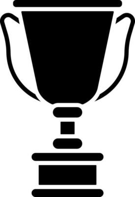 Flat style icon of a trophy cup.