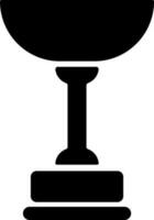 plano estilo icono de trofeo taza. vector