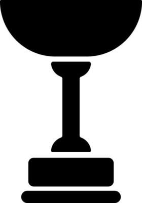Flat style icon of trophy cup.