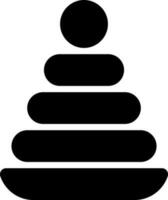Vector illustration of pyramid toy.