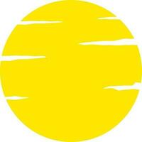 Illustration of blank yellow label. vector