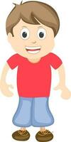 Cartoon character of a boy. vector