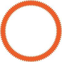 Illustration of orange frame design. vector