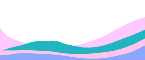 Aesthetic Wave Border. png