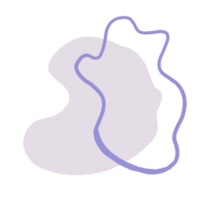 hand- getrokken abstract biologisch vormen achtergrond. png