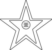 Illustration of a star icon. vector