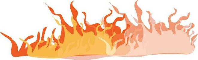 Vector illustration of fire flames.