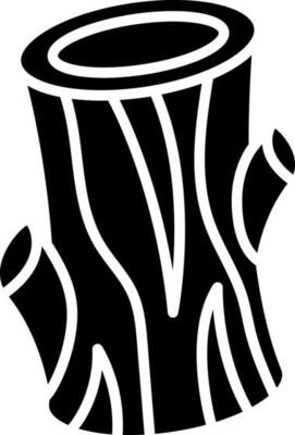 Wooden log glyph icon.