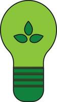 Eco bulb concept on white background. vector