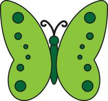 Character of a butterfly. vector