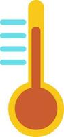 Yellow and brown chemical experiment tube. vector