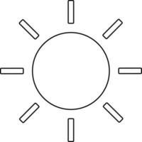 Isolated icon of Sun for Energy source concept. vector