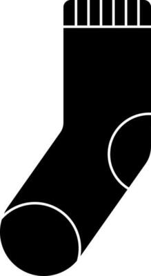 Isolated socks icon in Black and White color.