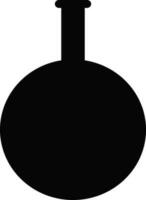 Silhouette style of  pot icon for laboratory in illustration. vector