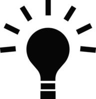 Bulb icon for idea concept in illustration. vector