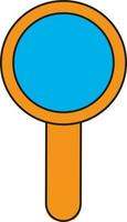 Magnifying glass icon for education concept. vector