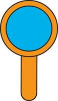 Magnifying glass icon for education concept. vector