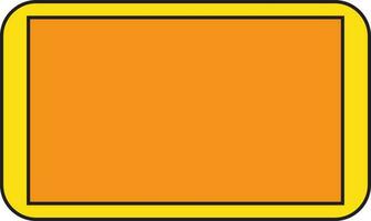 Illustration of orange board icon for education. vector