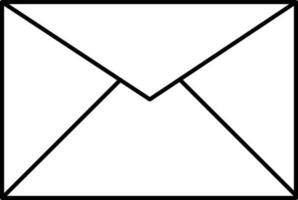 Closed envelope or mail icon. vector