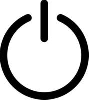 Illustration of power button icon. vector