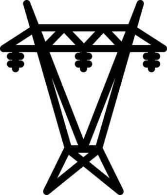 Electrical power station icon.