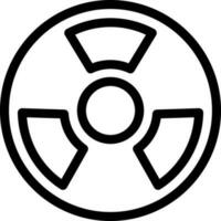 Illustration of nuclear icon. vector