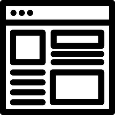 Browser window or landing page icon.