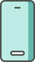 Smartphone icon in blue color. vector