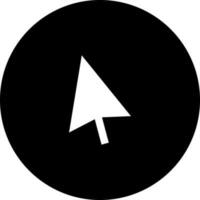 Cursor icon in Black and White color. vector