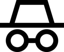 Illustration of spy icon in flat style. vector