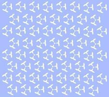 small triangular abstract pattern with three branches ornate like letter T, blue background, free vector