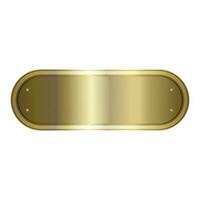 Glossy golden award shield. vector