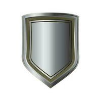 Illustration of a glossy shield. vector