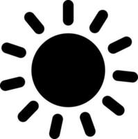 Vector illustration of sun icon.