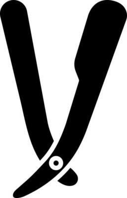 Isolated razor icon or symbol.
