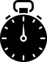 Vector illustration of clock icon or symbol.