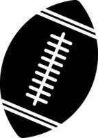 Black and white american football. vector