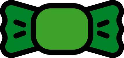 Bow Tie icon in green and black color. vector
