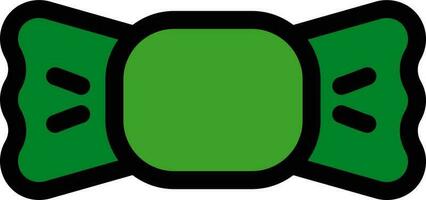 Bow Tie icon in green and black color. vector