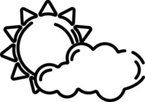 Summer weather icon or symbol. vector