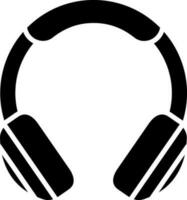 plano ilustración de auricular icono o símbolo. vector