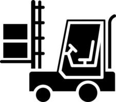 Vector illustration of loader flat icon.